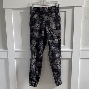 SPANX Black Camouflage Pants